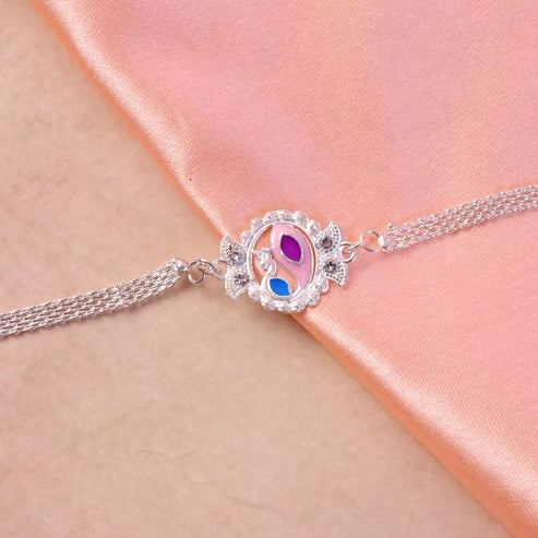 Peacock Rakhi – Elegant Traditional Design for Raksha Bandhan Festival