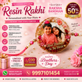 Personalized Handmade Resin Rakhi | Photo Rakhi for Brother | Raksha Bandhan Special – Up to 50% OFF