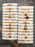 Pack of 24 Fancy Rakhi Collection Handmade Rakhi combo set For Raksha Bandhan Festival