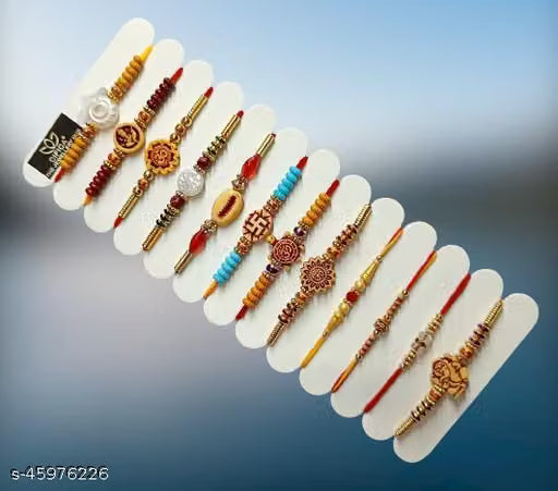 PACK OF 24 CIFICA ADORABLE FANCY HANDMADE RAKHI COLLECTION