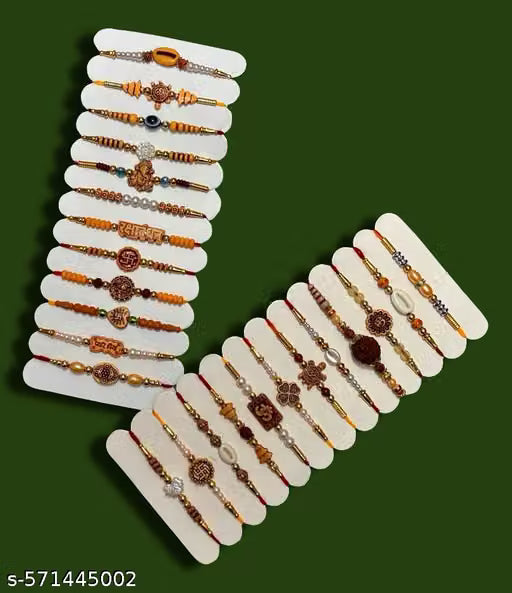 Pack of 24 Fancy Rakhi Collection Handmade Rakhi combo set For Raksha Bandhan Festival