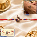 Peacock Rakhi – Elegant Traditional Design for Raksha Bandhan Festival By Madhavans