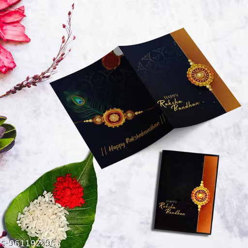 Periapt Designer Rakhi Set Of 12 With Dish, Pooja Coin, Roli Chawal & Greeting Card | Occasion | Handmade Rakhi | Stylish Rakhi Set For Brother | New Fancy Rakhi Combo (K12_HC14_AA7)